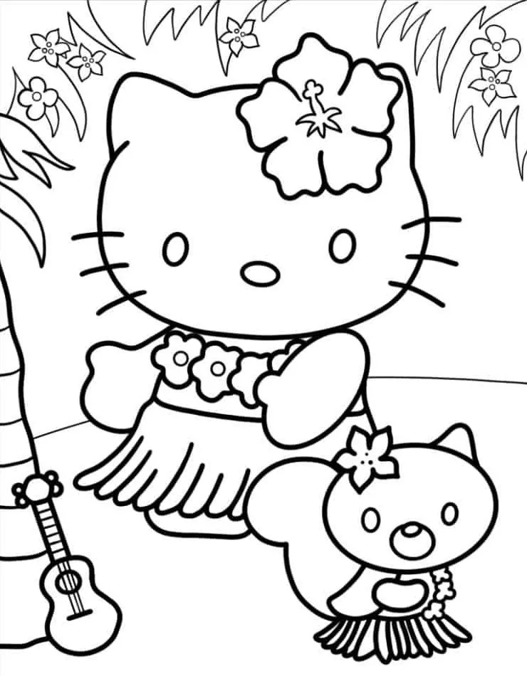 Hello Kitty para colorir (46)