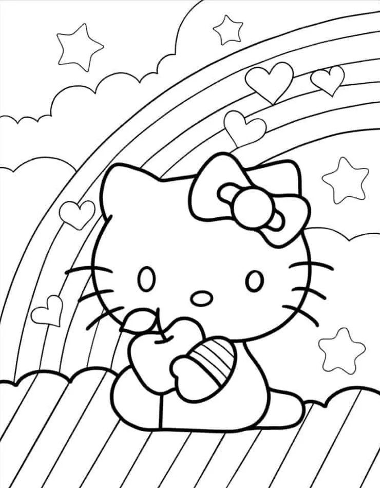 Hello Kitty para colorir (47)