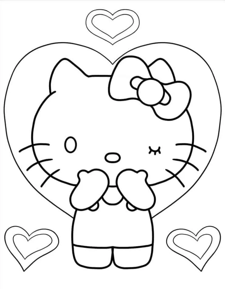 Hello Kitty para colorir (49)