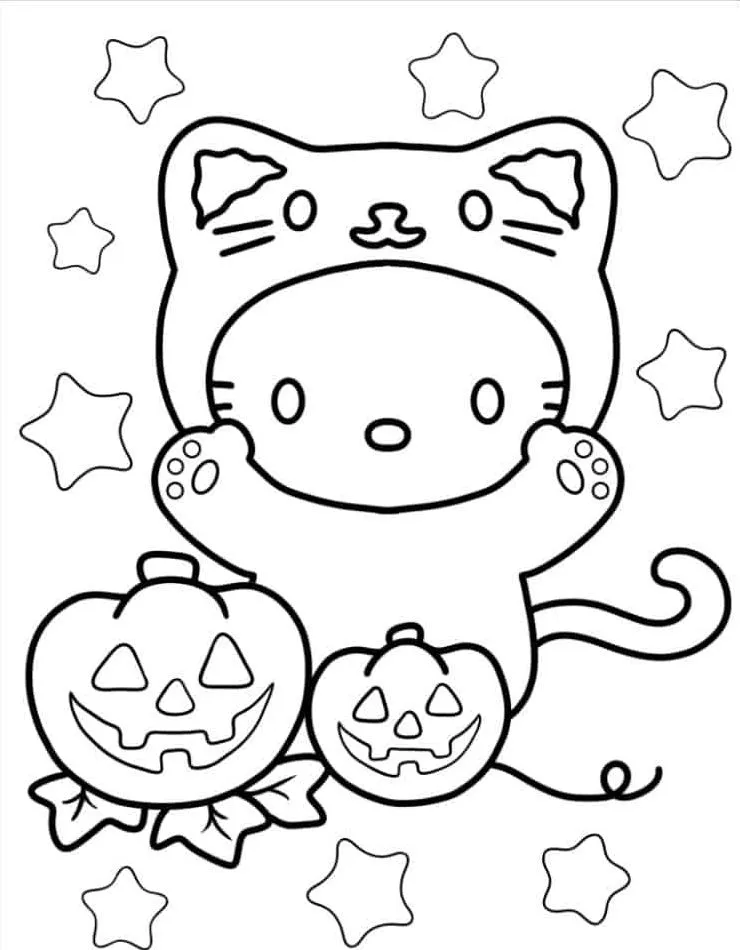 Hello Kitty para colorir (50)