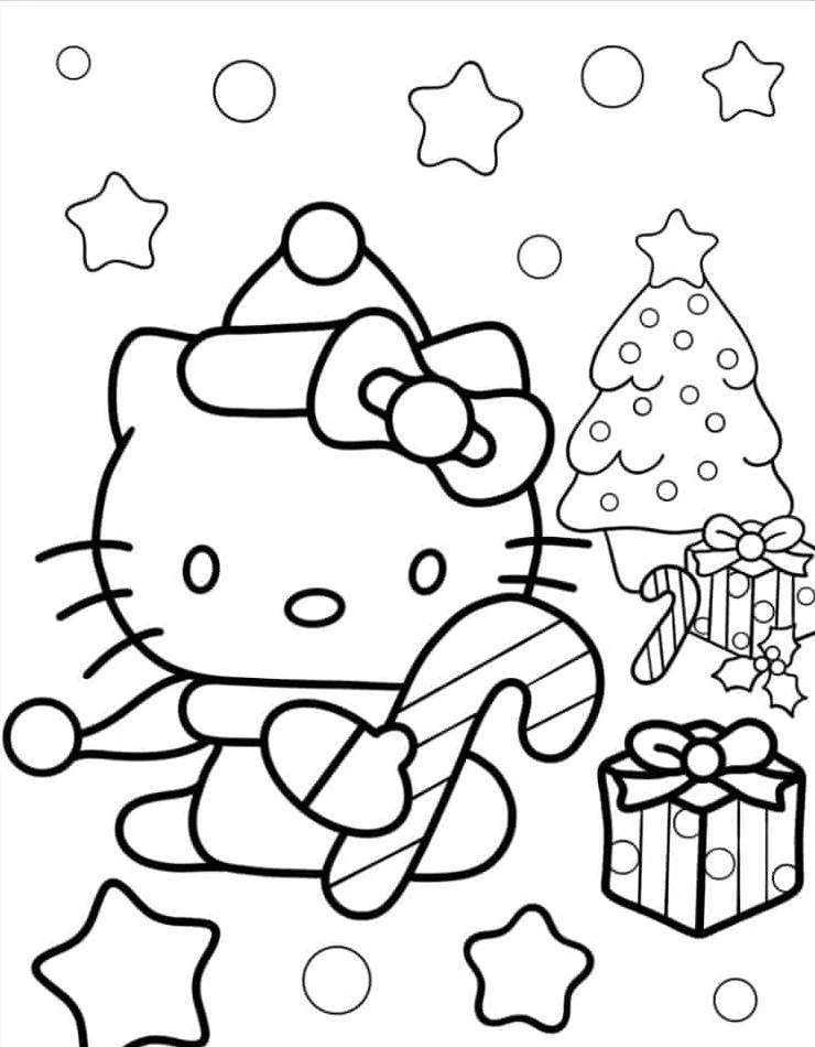 Hello Kitty para colorir (52)