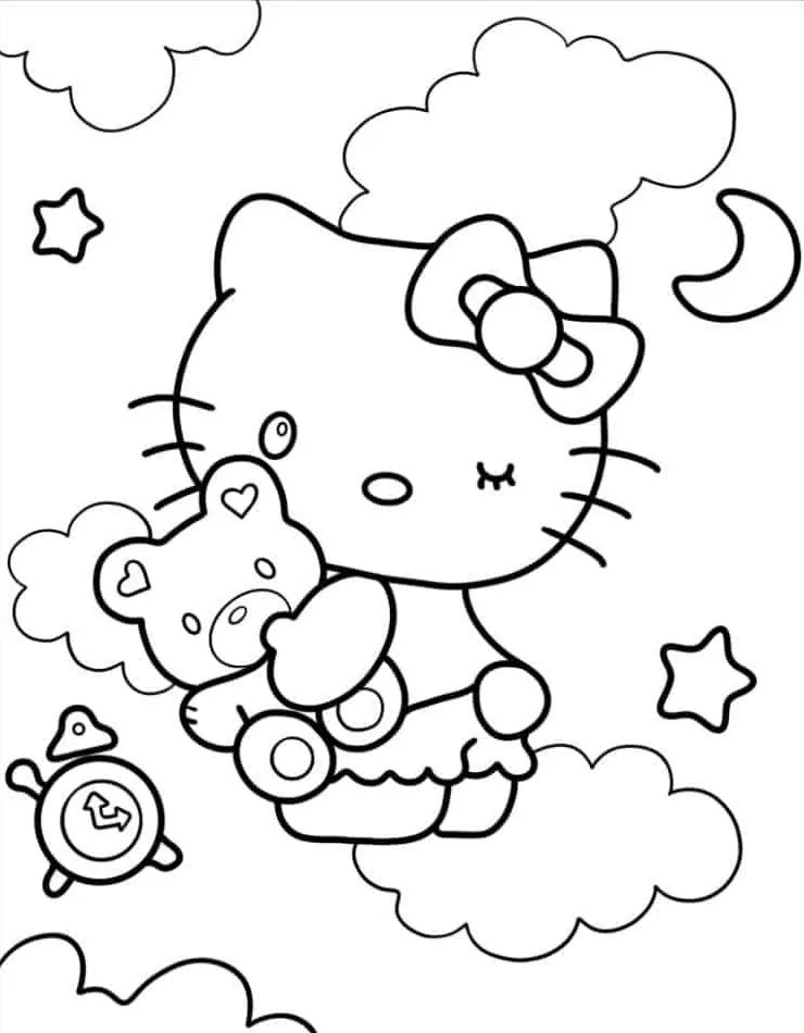 Hello Kitty para colorir (54)