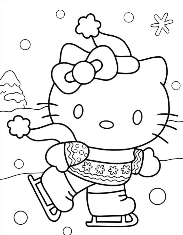 Hello Kitty para colorir (55)