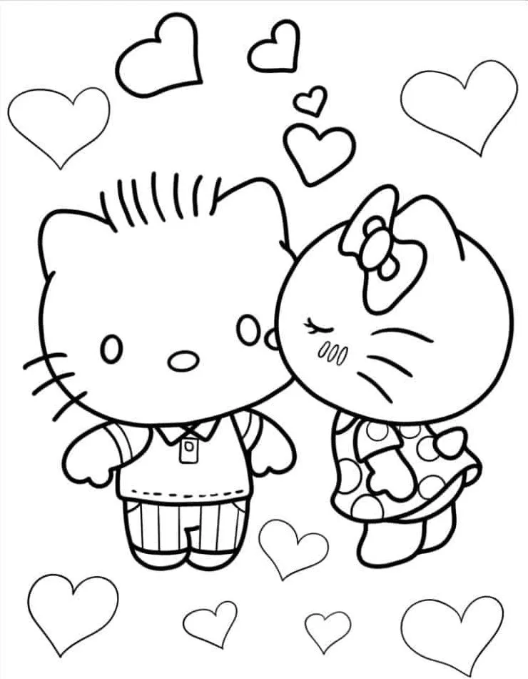 Hello Kitty para colorir (56)