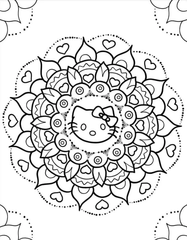 Hello Kitty para colorir (57)