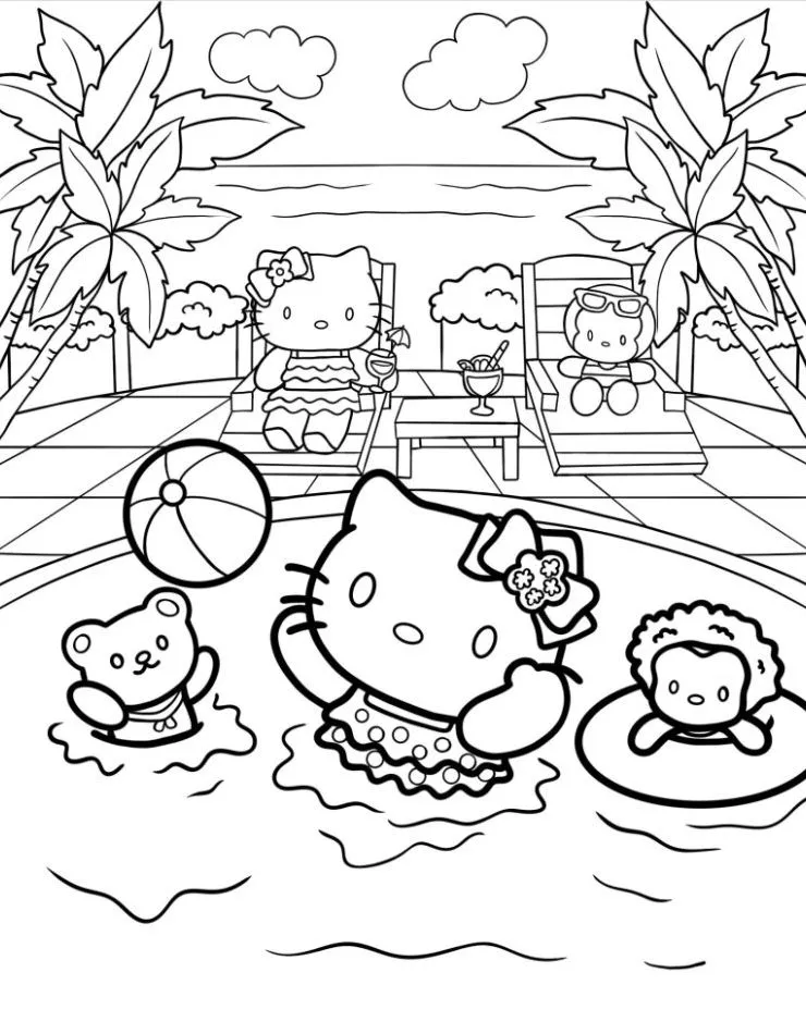 Hello Kitty para colorir (58)