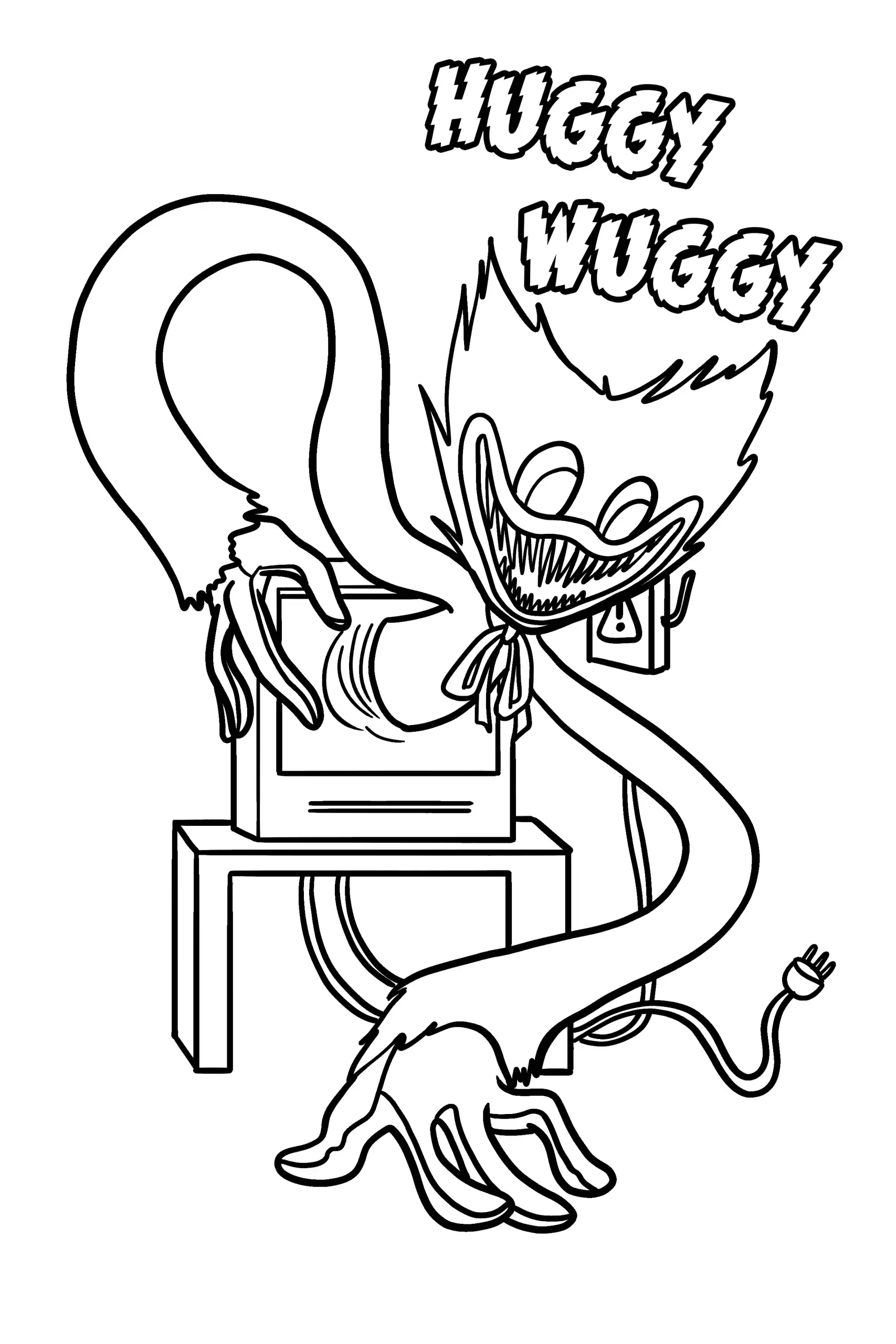 Huggy Wuggy para colorir (8)