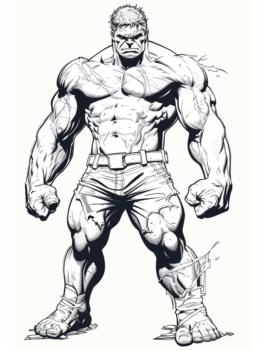 Hulk para colorir (2)