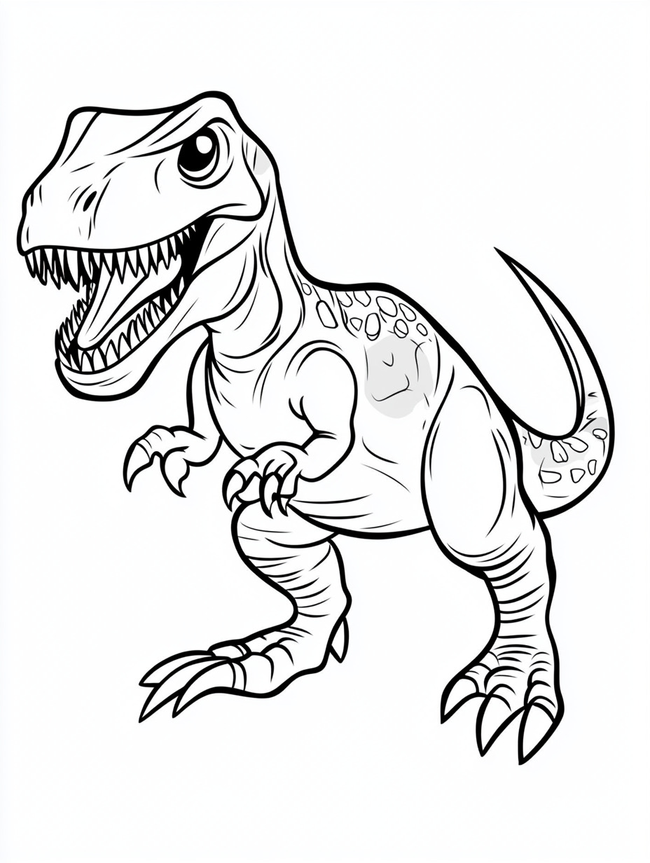 Indominous Rex para colorir (12)