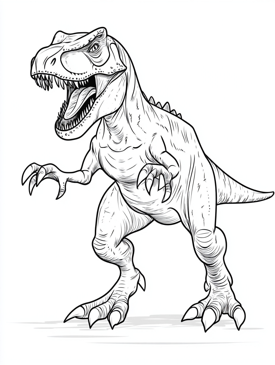 Indominous Rex para colorir (13)