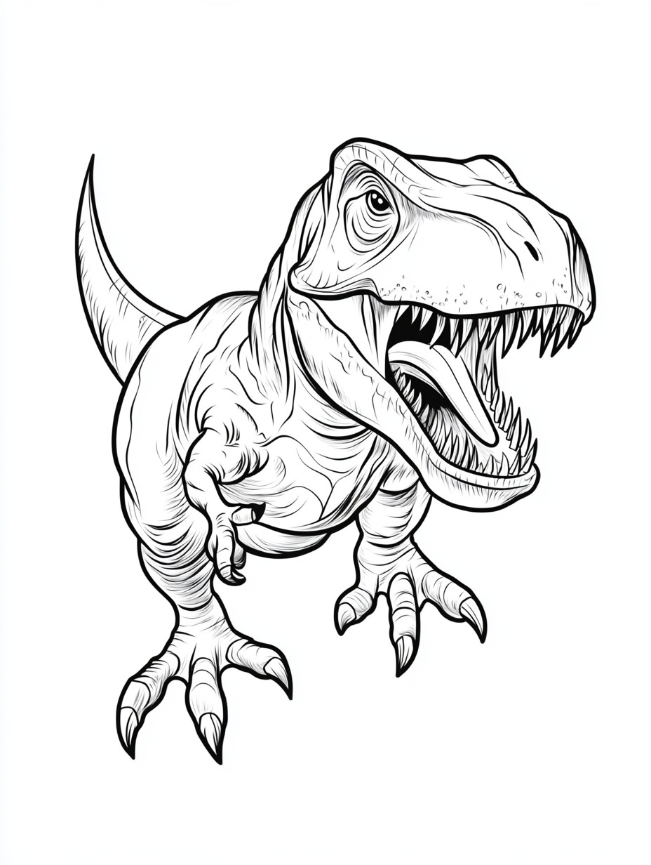 Indominous Rex para colorir (14)