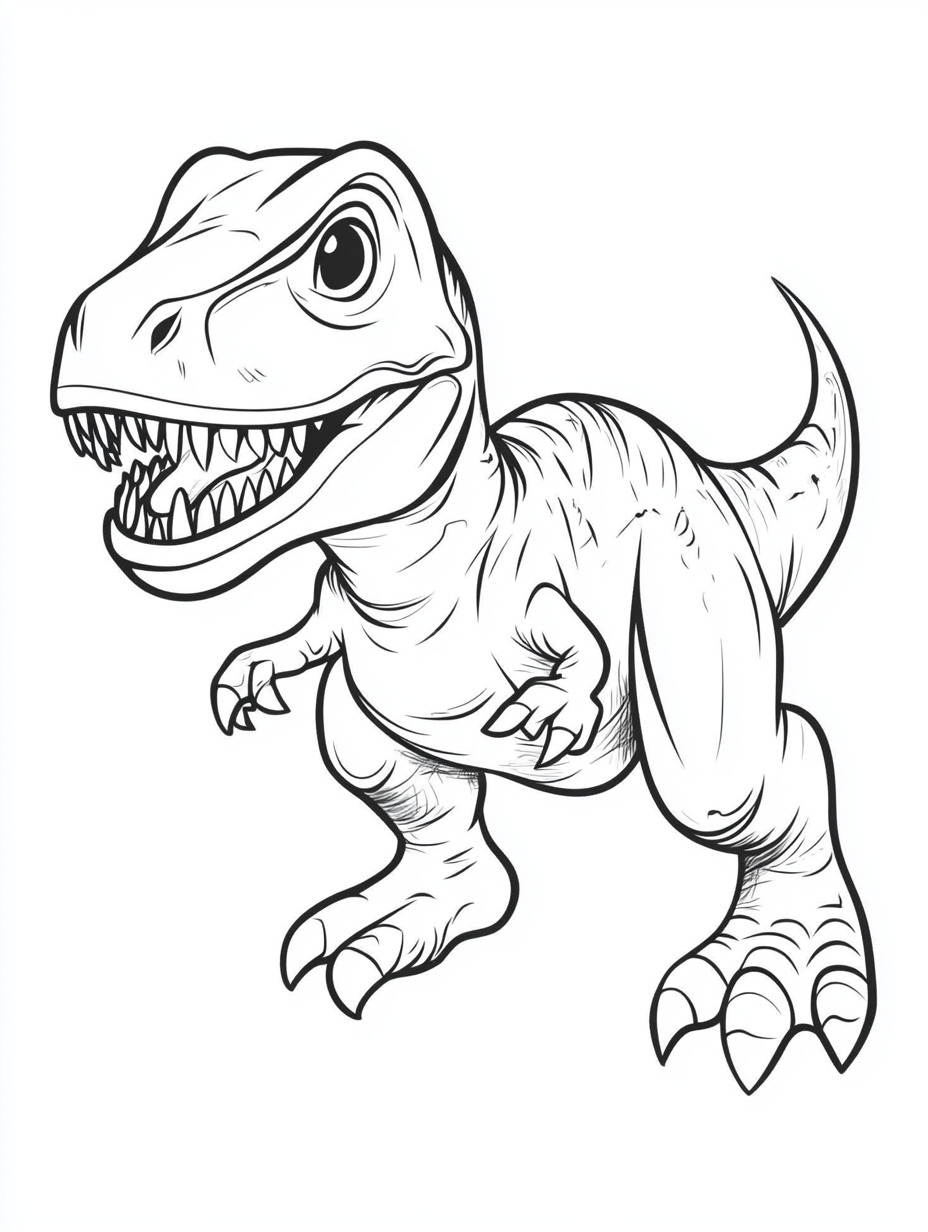 Indominous Rex para colorir (5)