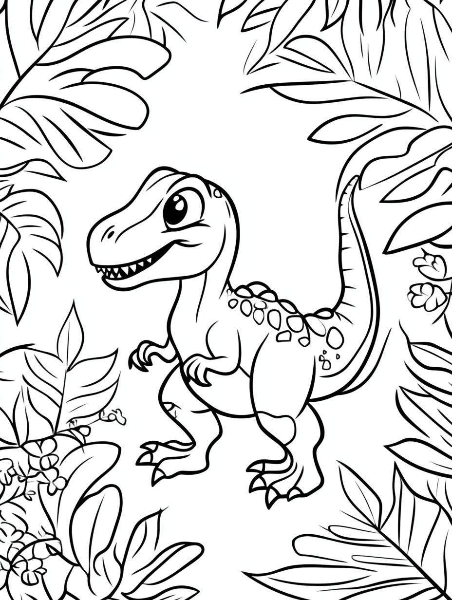 Indominous Rex para colorir (7)