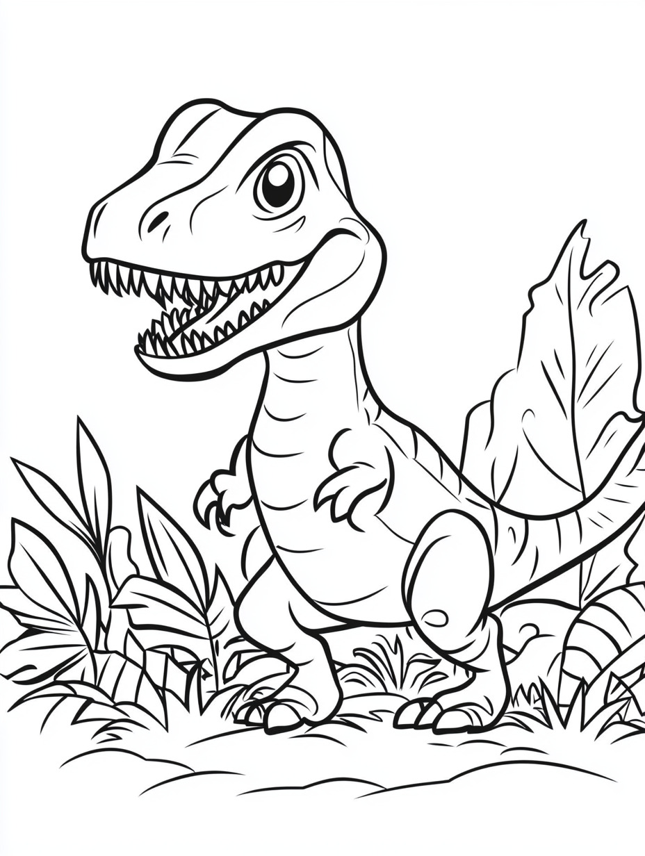 Indominous Rex para colorir (8)