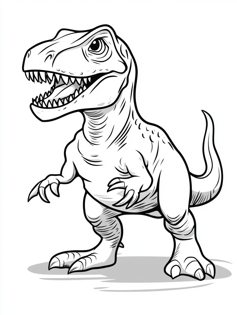 Indominous Rex para colorir (9)