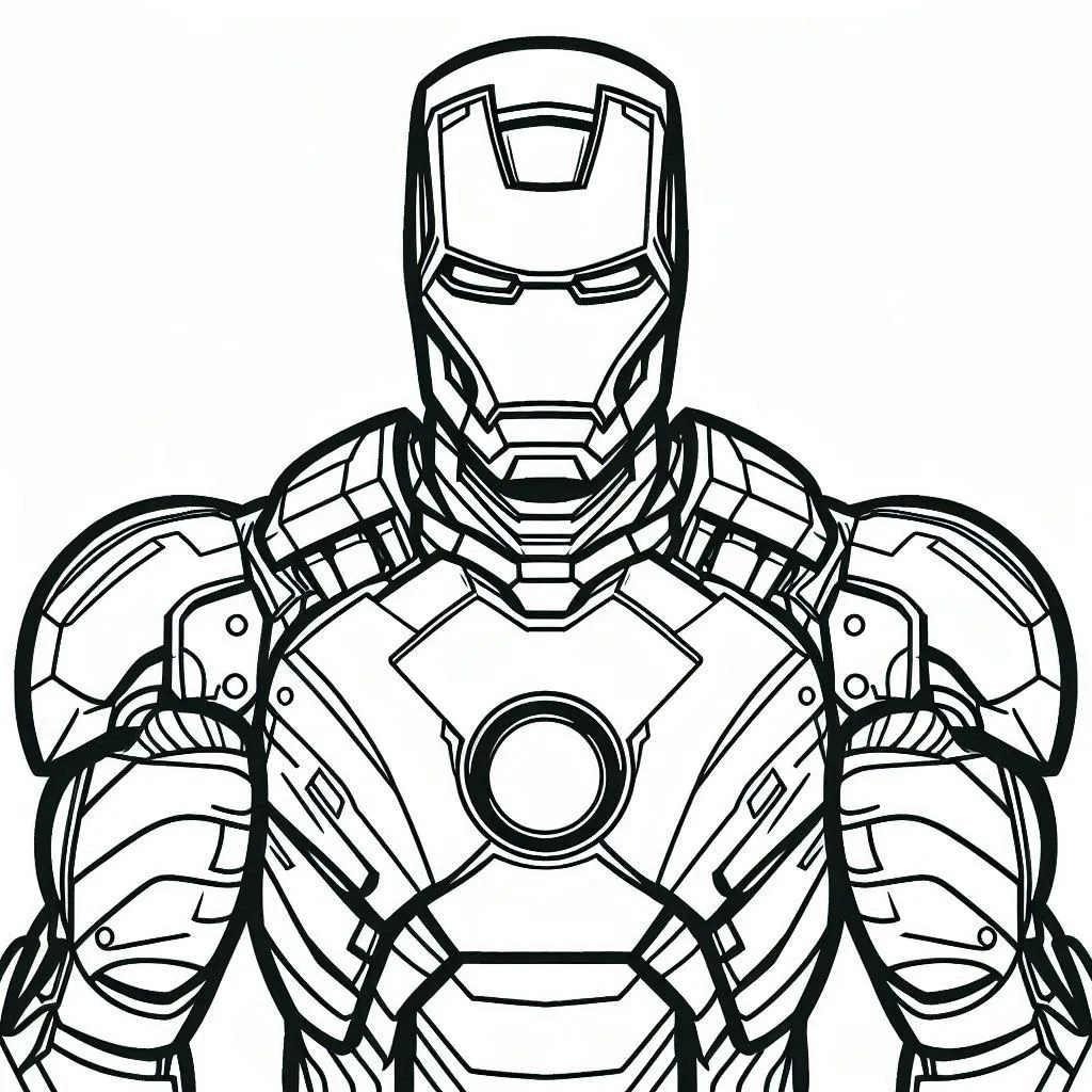 Iron man para colorir (1)