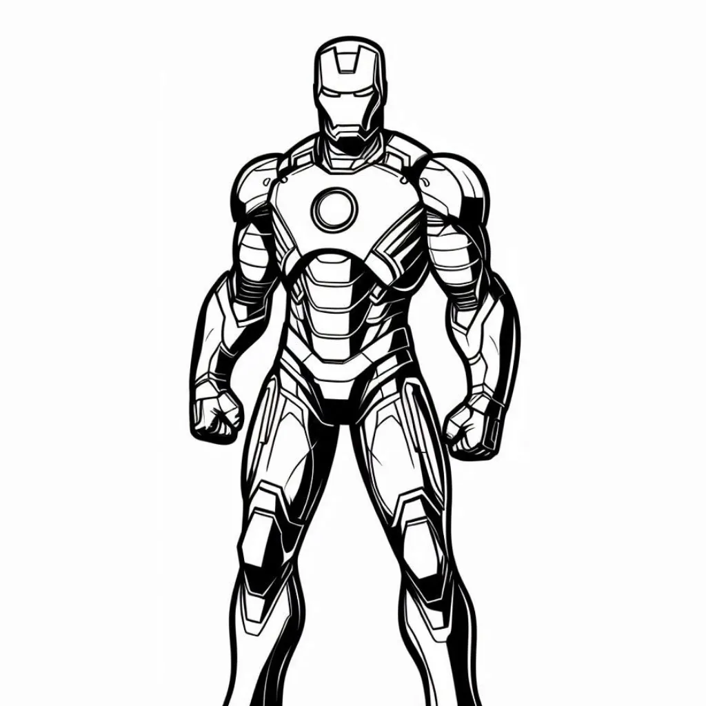 Iron man para colorir (11)