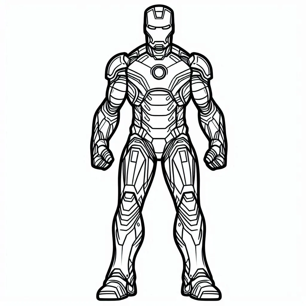 Iron man para colorir (12)