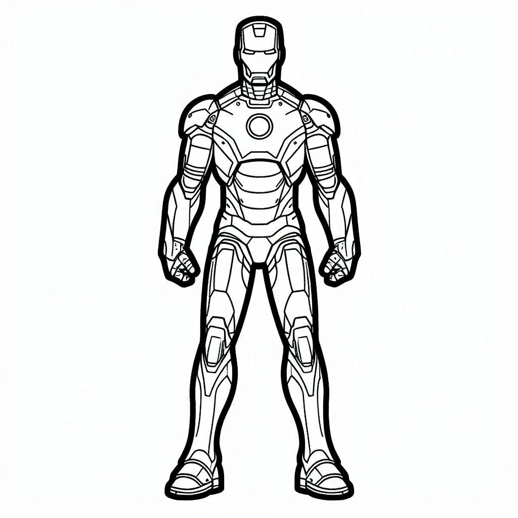 Iron man para colorir (13)