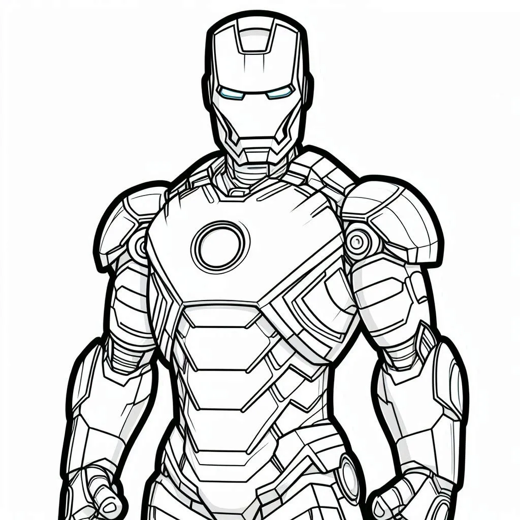 Iron man para colorir (14)