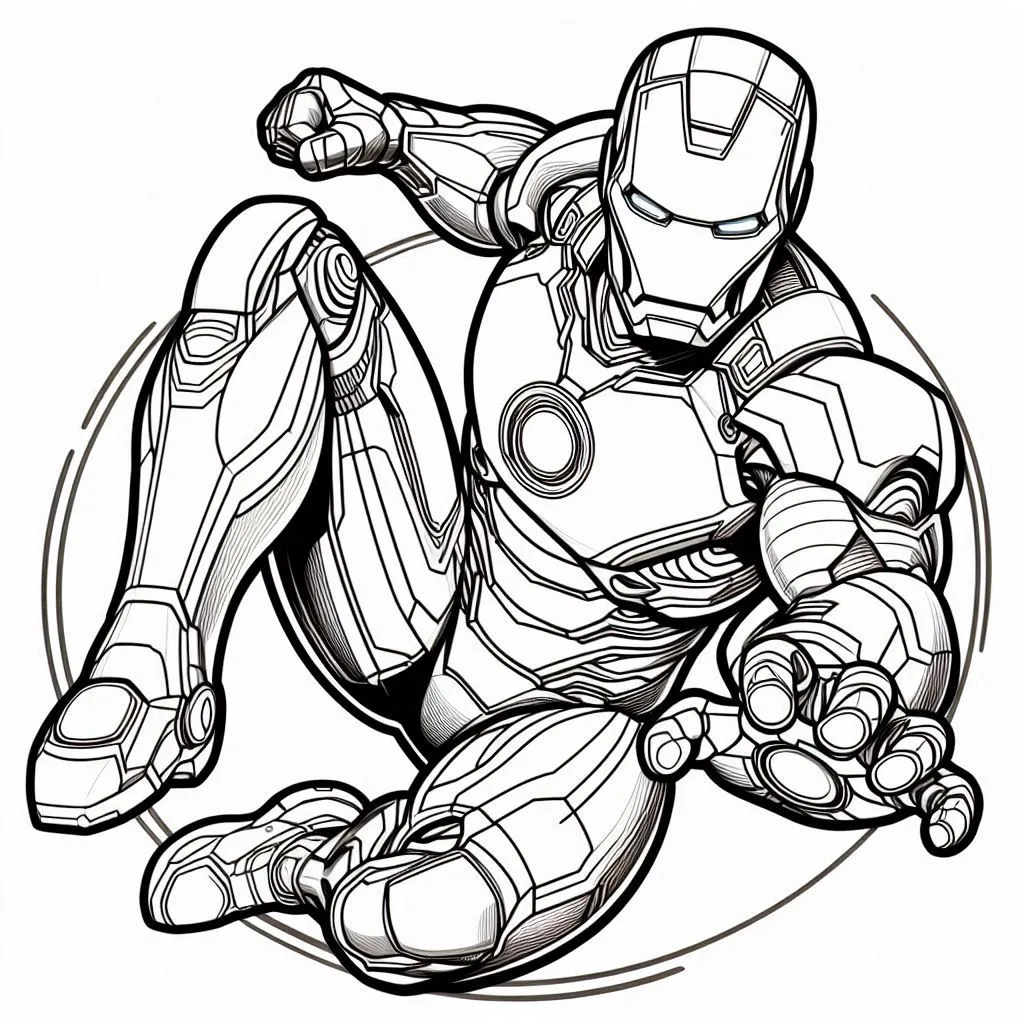 Iron man para colorir (15)