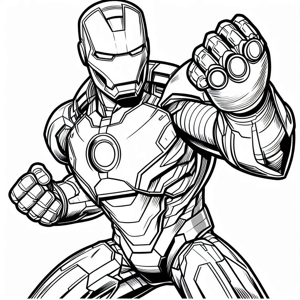 Iron man para colorir (16)