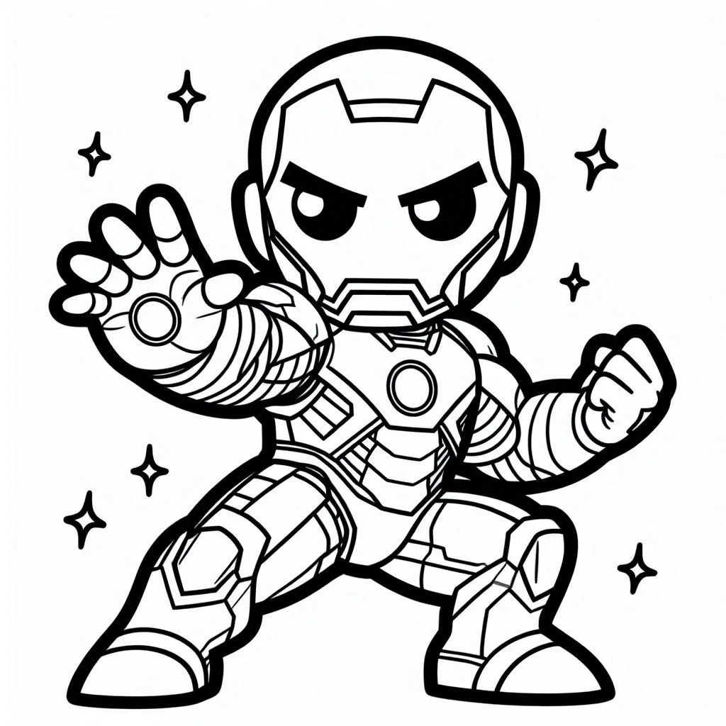 Iron man para colorir (17)