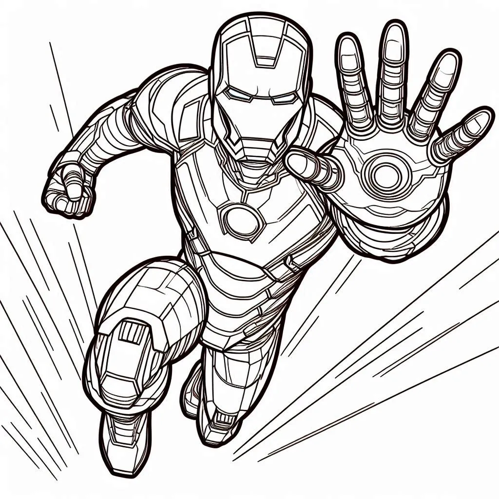 Iron man para colorir (18)