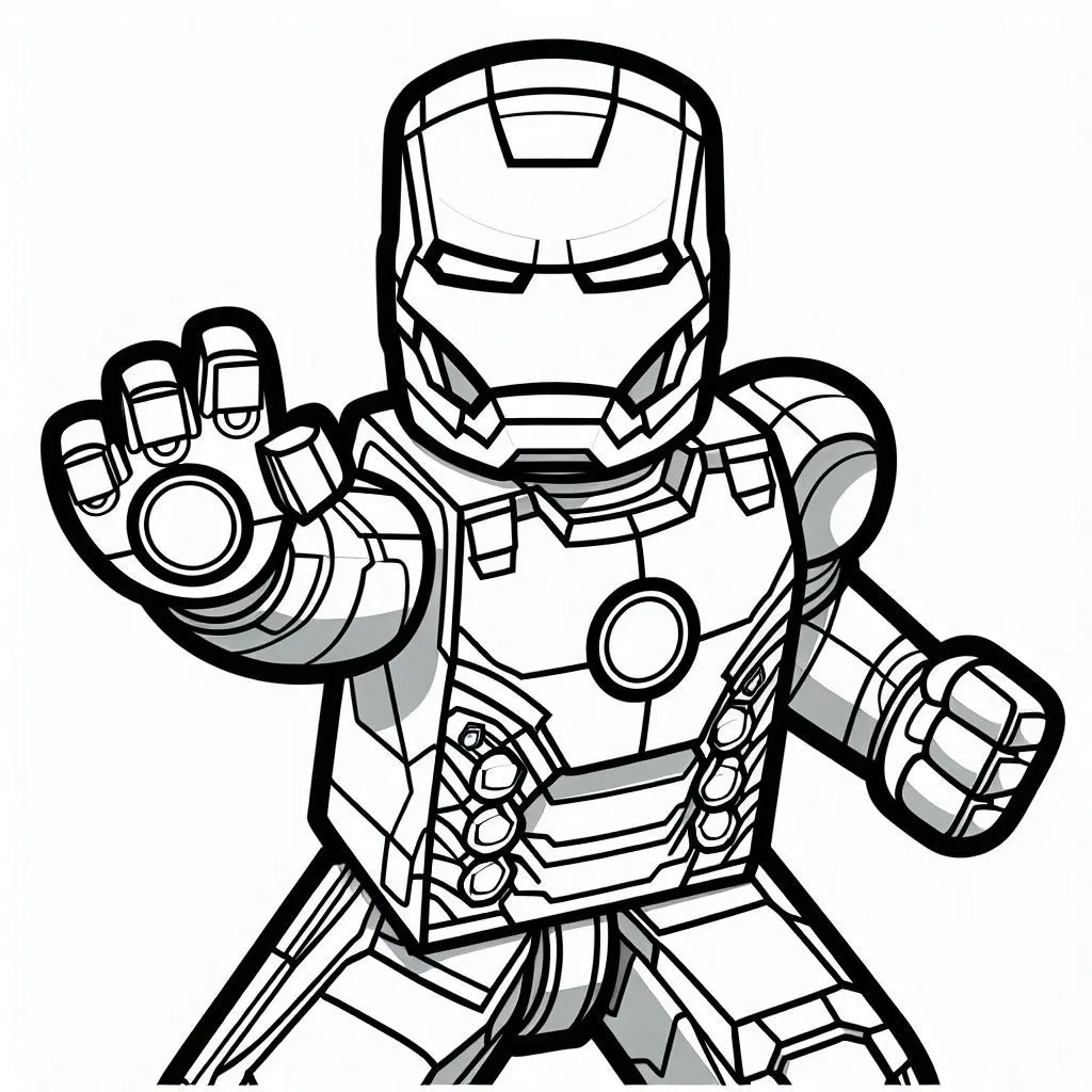 Iron man para colorir (19)