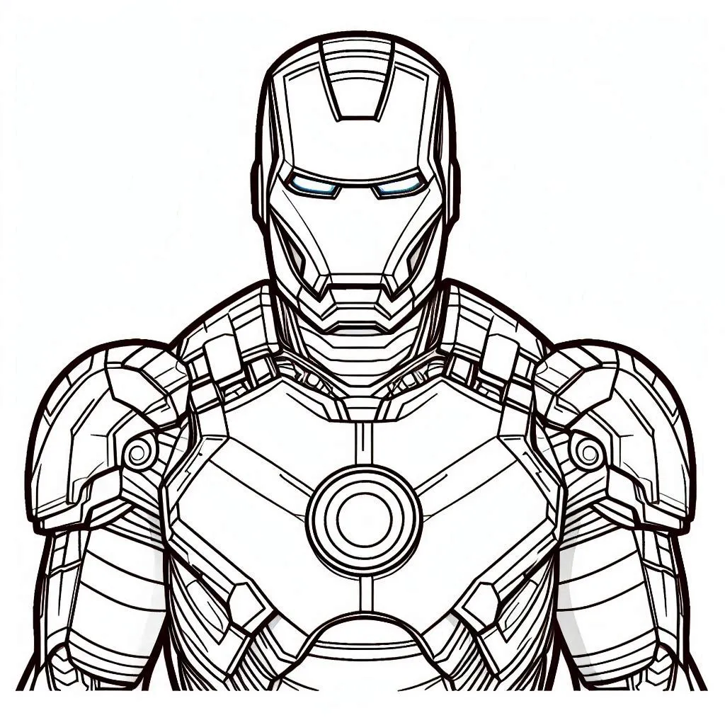 Iron man para colorir (5)