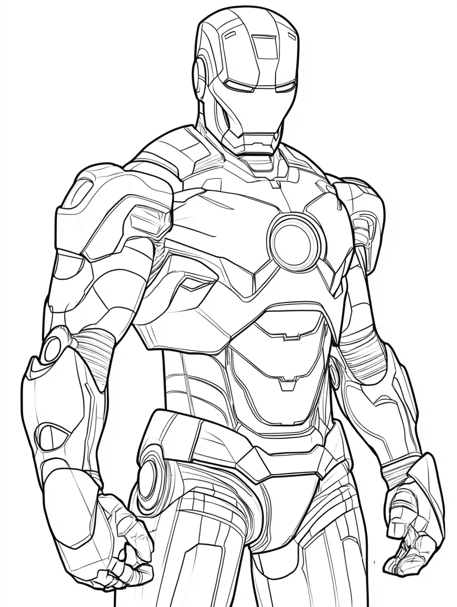 Iron man para colorir (7)