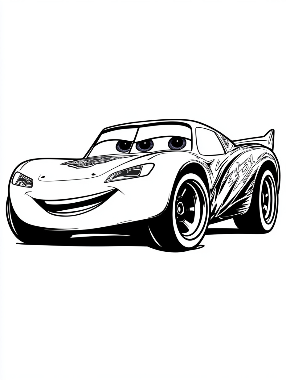 Lightning McQueen para colorir (2)