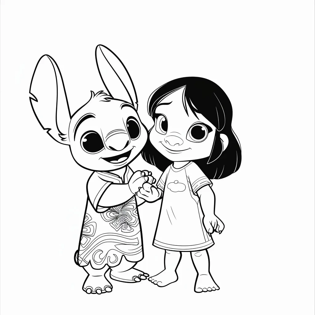 Lilo e Stitch para colorir (1)