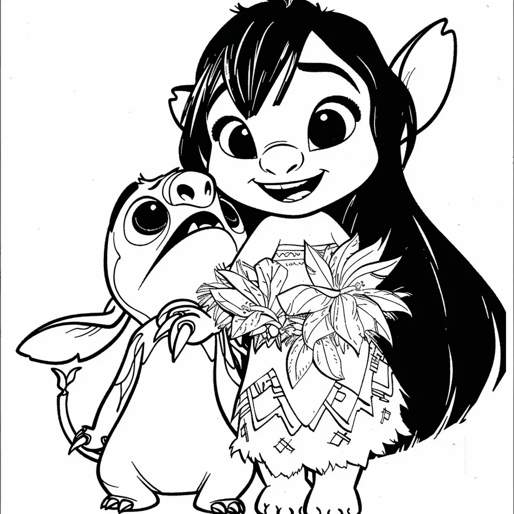 Lilo e Stitch para colorir (2)