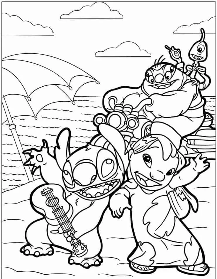 Lilo e Stitch para colorir (20)