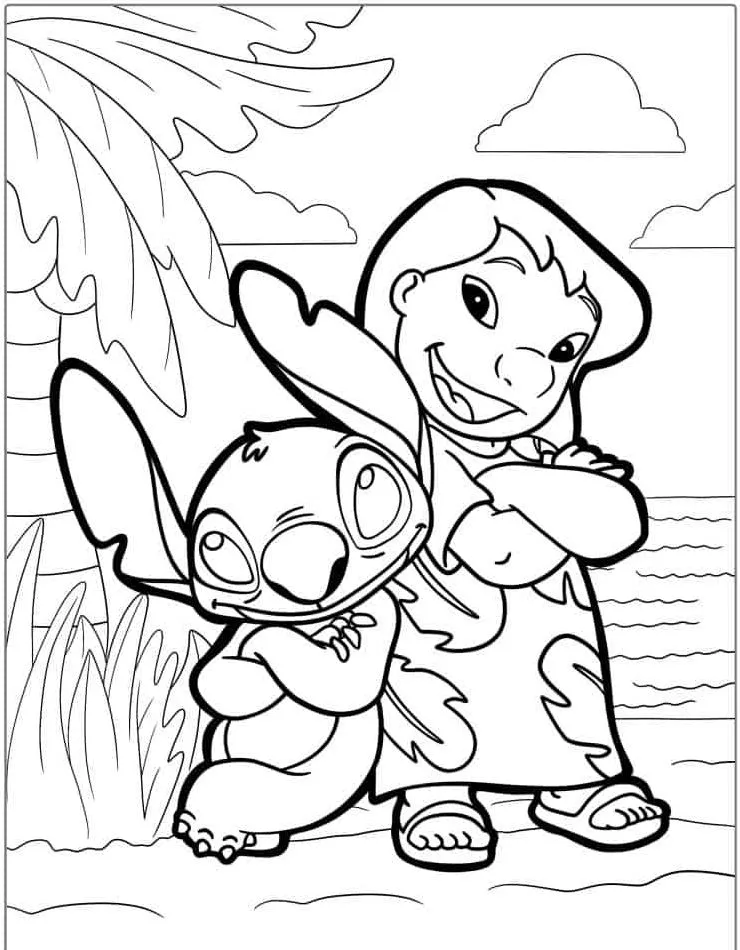 Lilo e Stitch para colorir (25)