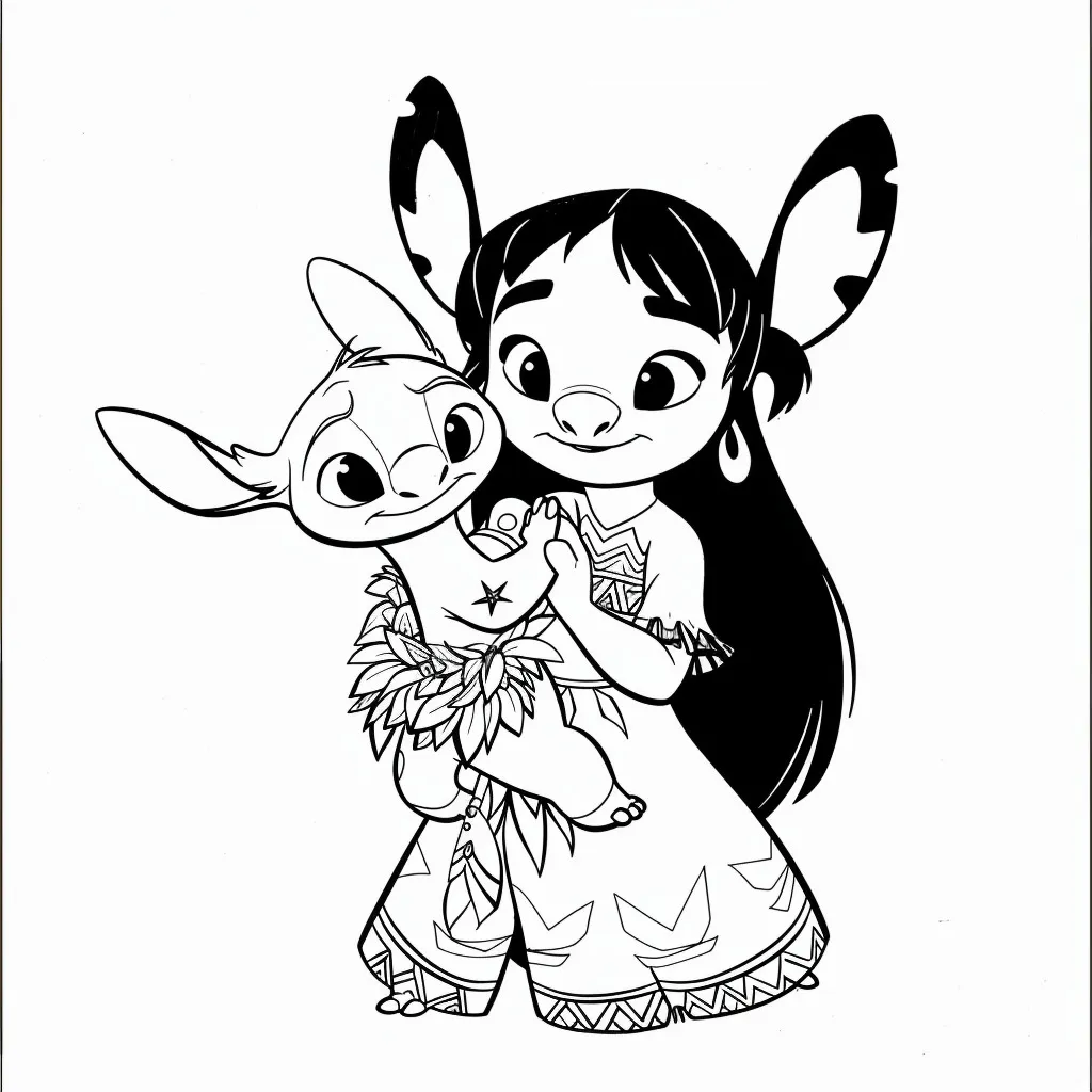 Lilo e Stitch para colorir (3)