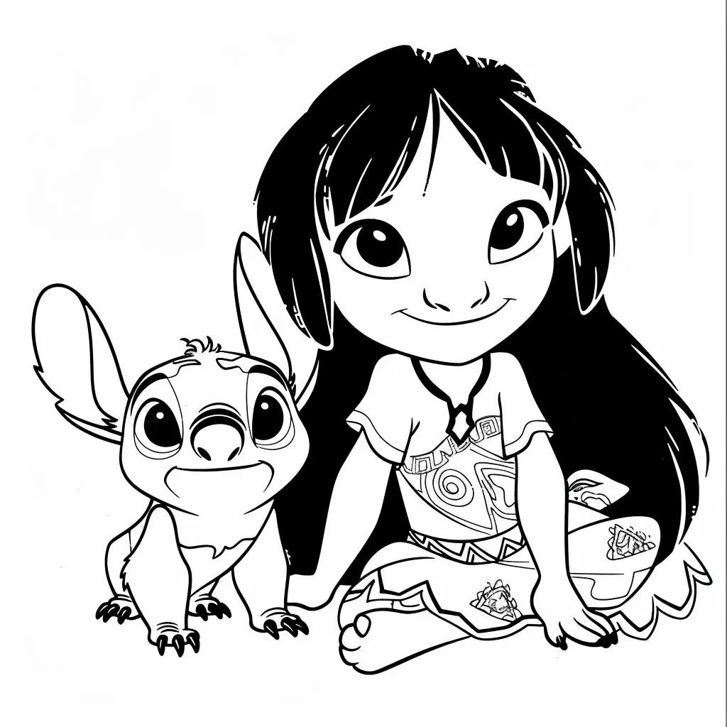 Lilo e Stitch para colorir (4)