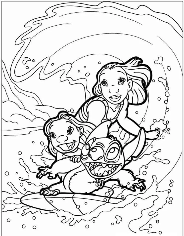 Lilo e Stitch para colorir (43)