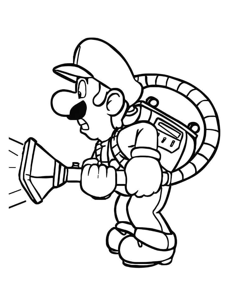 Luigi para colorir