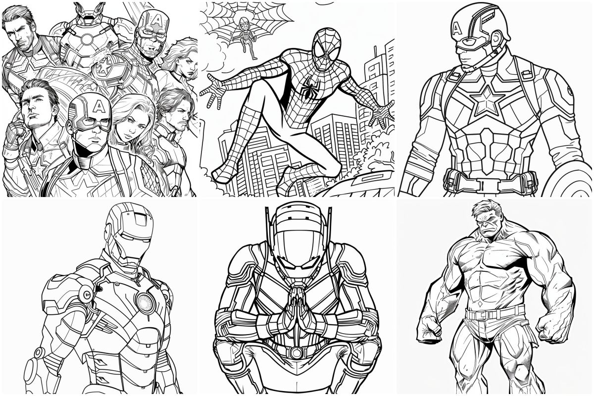 Avengers para colorir