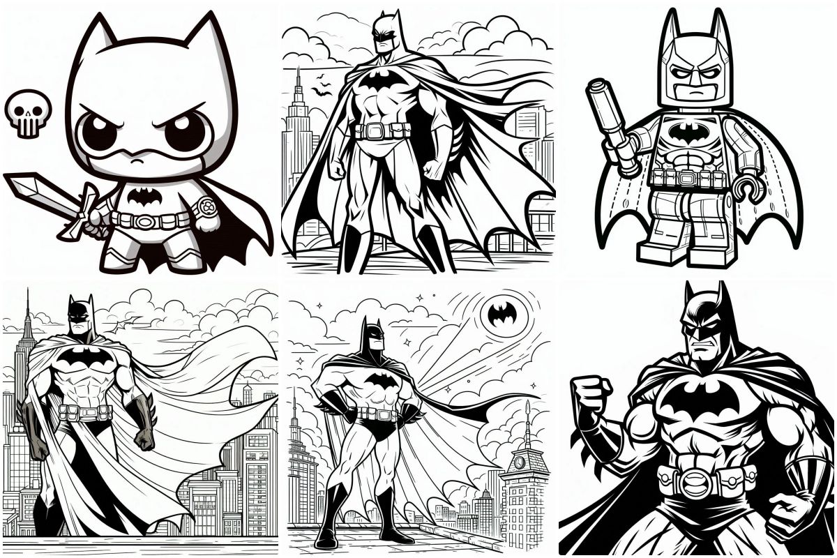 colorir Batman para colorir