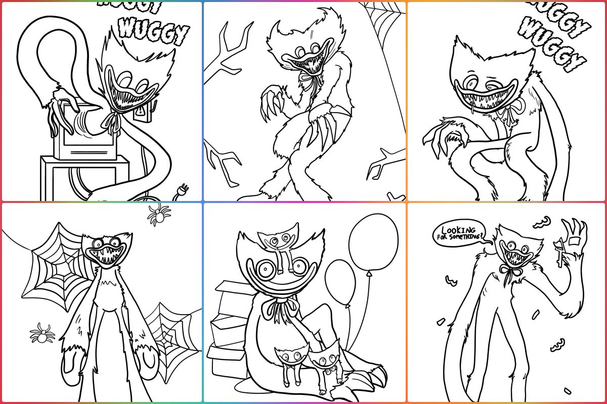 Huggy Wuggy para colorir