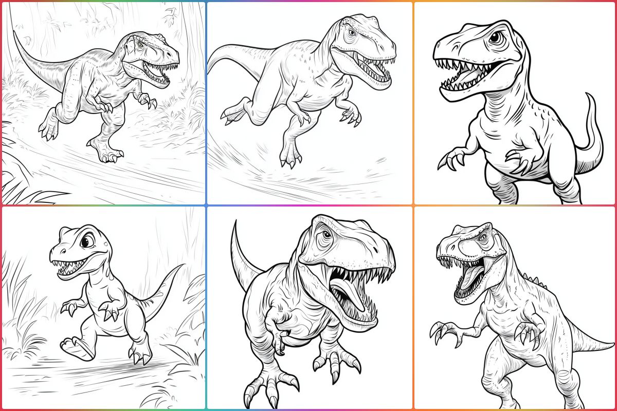 Indominous Rex para colorir