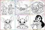 colorir Lilo e Stitch para colorir