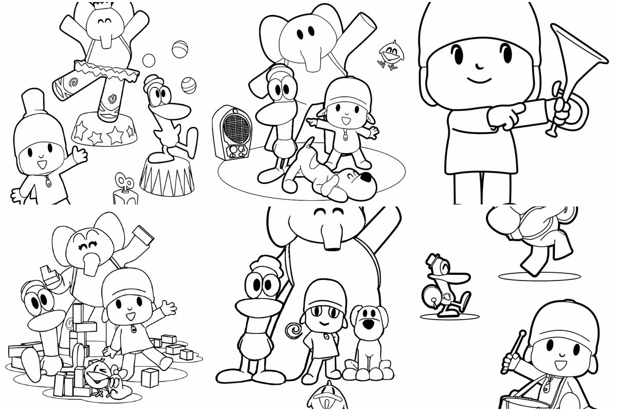 Pocoyo para colorir