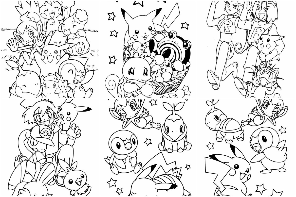 colorir Pokémon para colorir