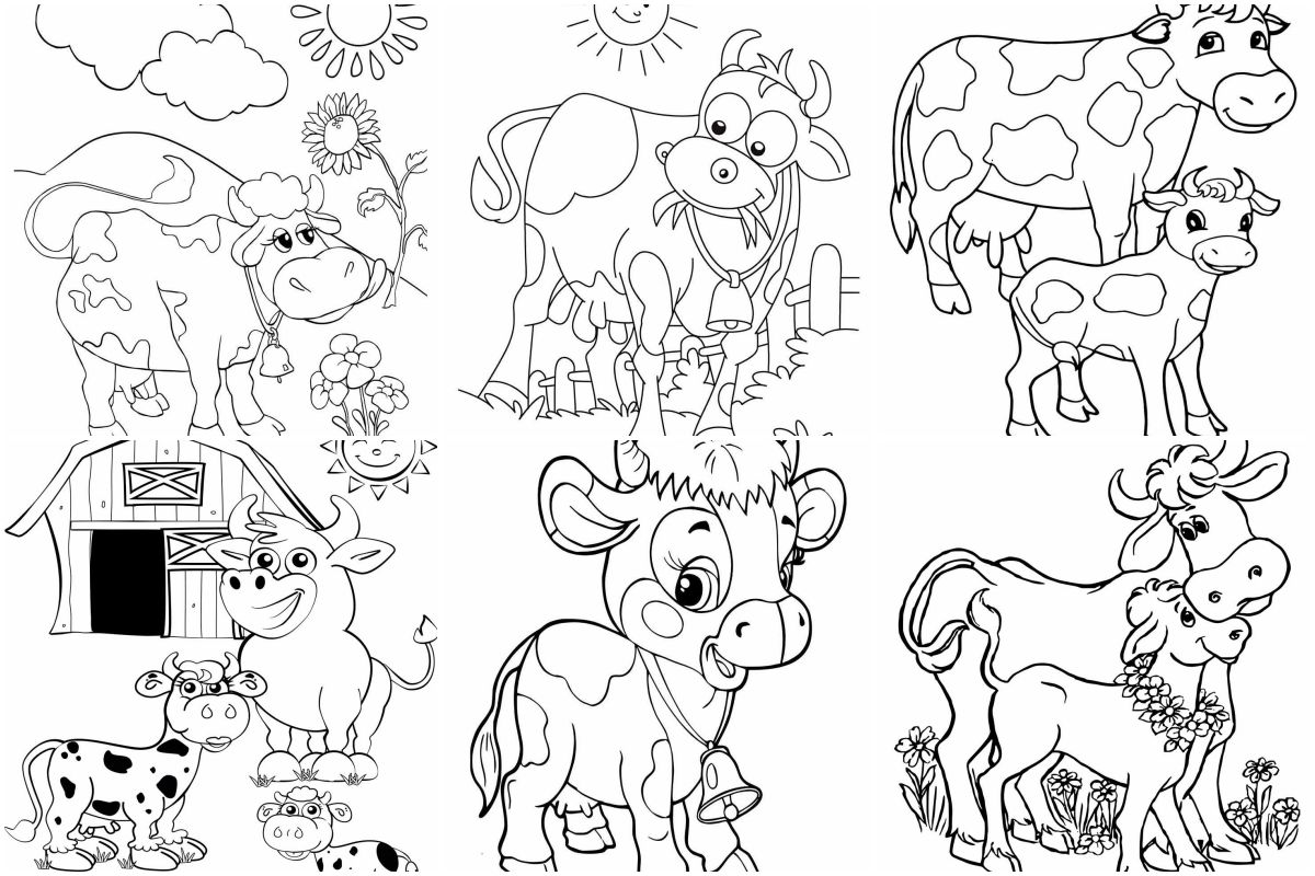 Vaca para colorir