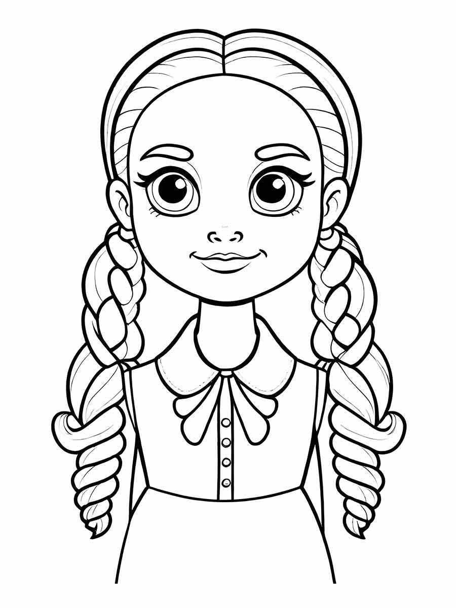 desenho da wandinha para colorir 30