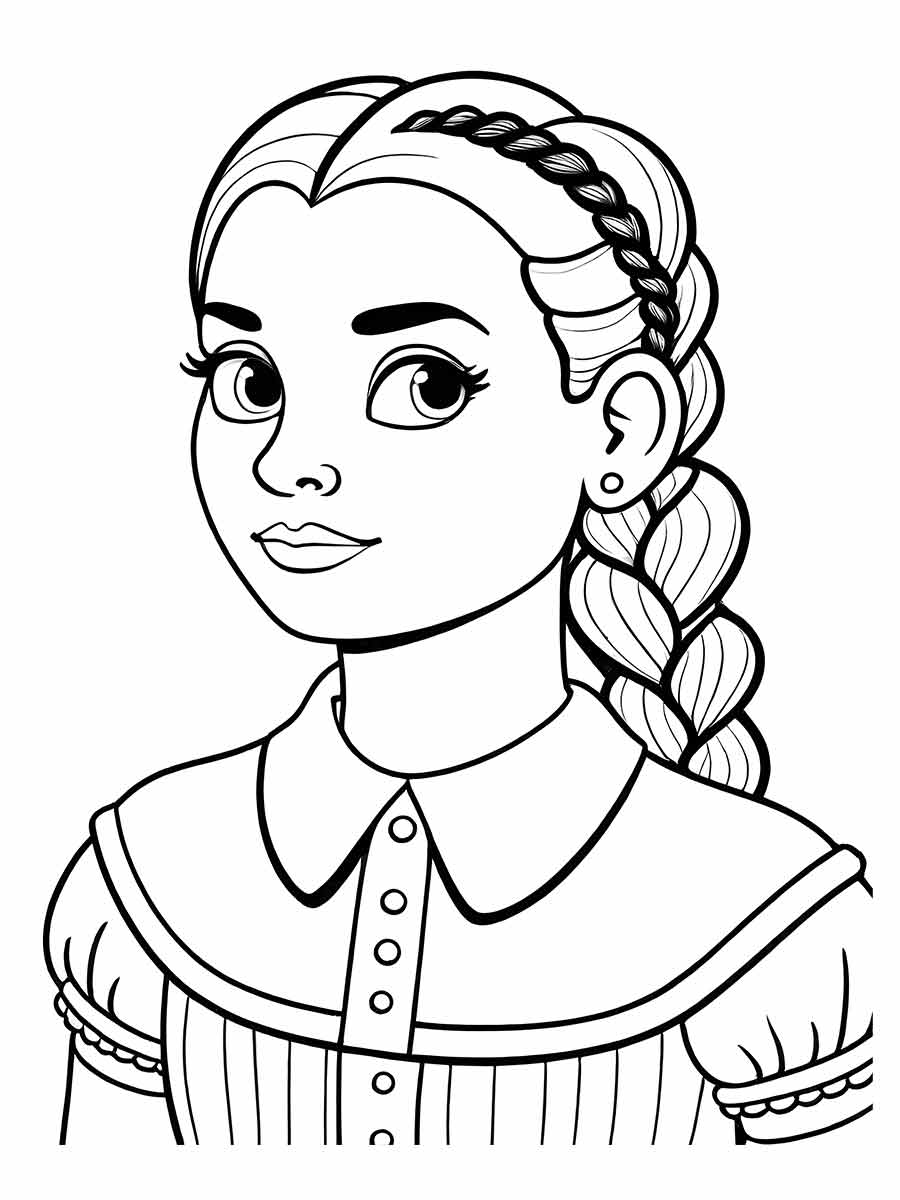 desenho da wandinha para colorir 31